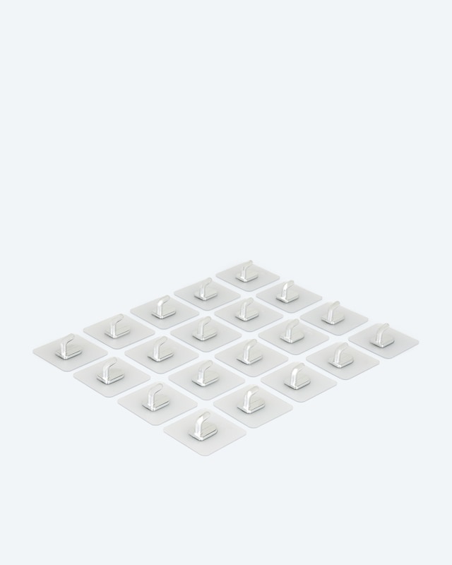 Magische Haken "Mini Chrom", 20tlg. Set