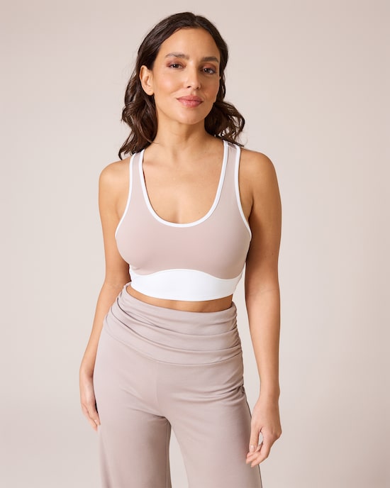 Produktabbildung für Sport Bustier mit Kontrast