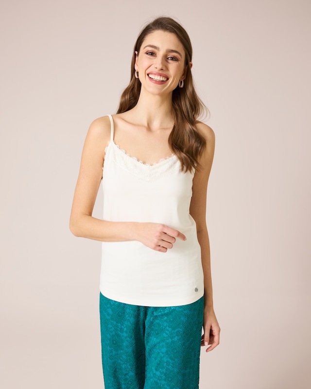 Top mit Spitze
