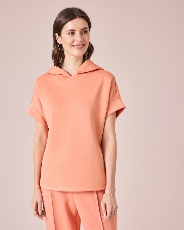 Jersey Shirt mit Kapuze