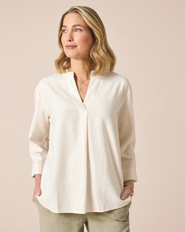 Leinen Bluse "Boxy"