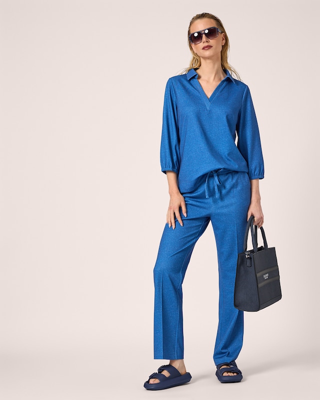 Ponte Hose im Denim Look
