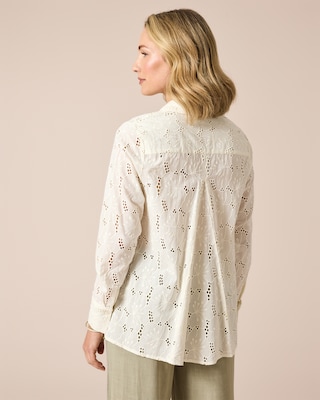 Produktabbildung 3 für Bluse mit Lochstickerei