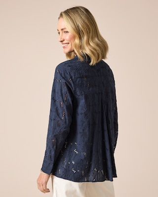 Produktabbildung 8 für Bluse mit Lochstickerei