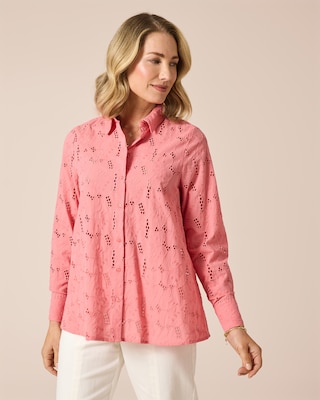 Produktabbildung 15 für Bluse mit Lochstickerei