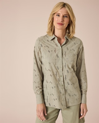 Produktabbildung 13 für Bluse mit Lochstickerei