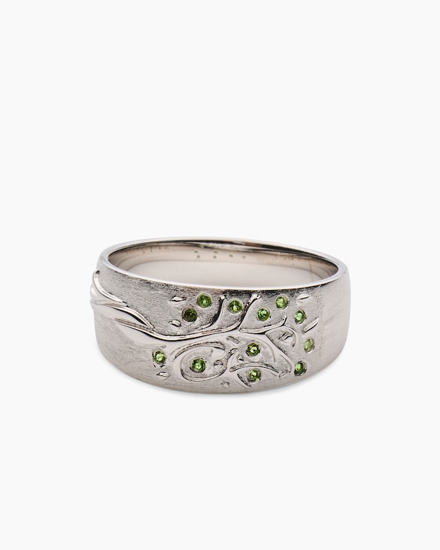 Ring mit Chromdiopsid