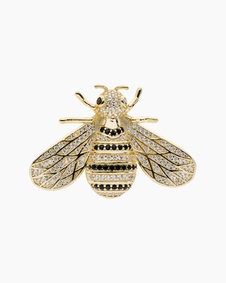 Produktabbildung 1 für Bienen-Brosche mit Zirkonia