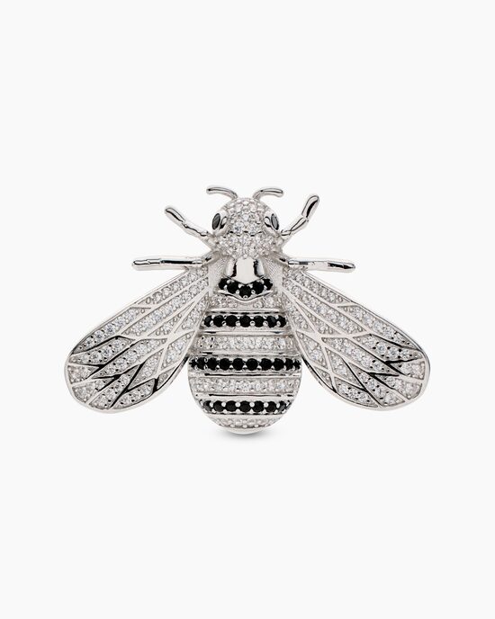 Produktabbildung für Bienen-Brosche mit Zirkonia