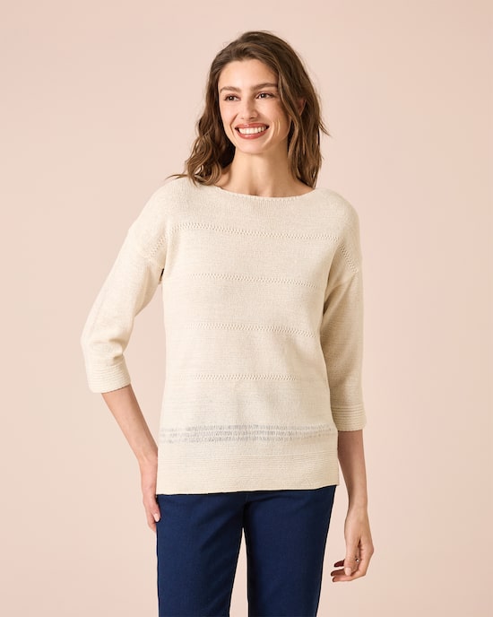 Produktabbildung für Pullover aus Bändchengarn