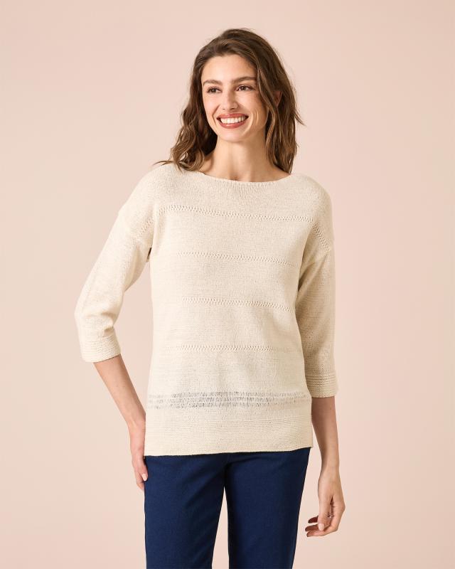 Pullover aus Bändchengarn