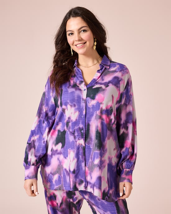 Produktabbildung für Bluse mit Batik-Druck