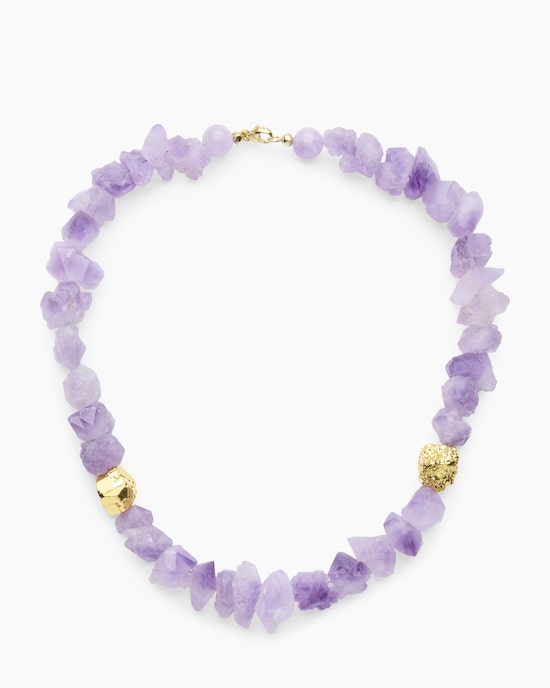 Produktabbildung für Collier mit Amethyst und Pyrit