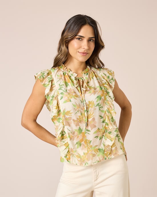 Produktabbildung für Bluse mit Aquarell-Druck