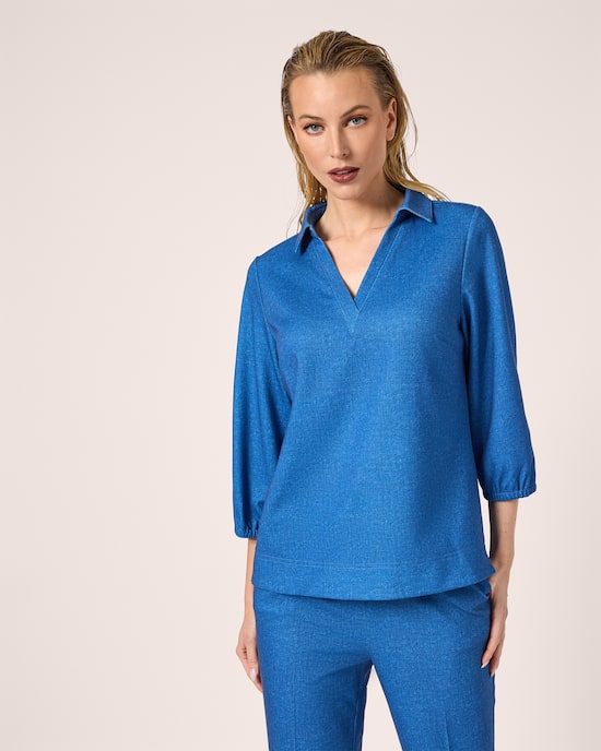 Produktabbildung für Ponte Shirt im Denim Look