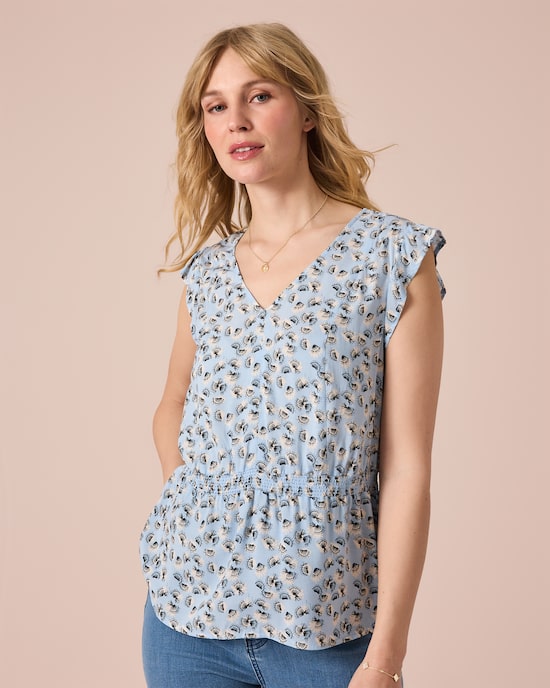 Produktabbildung für Bluse mit Taillen-Raffung