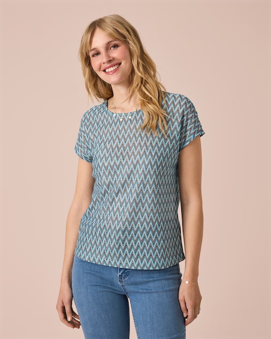 Produktabbildung für Shirt mit Zick-Zack-Muster
