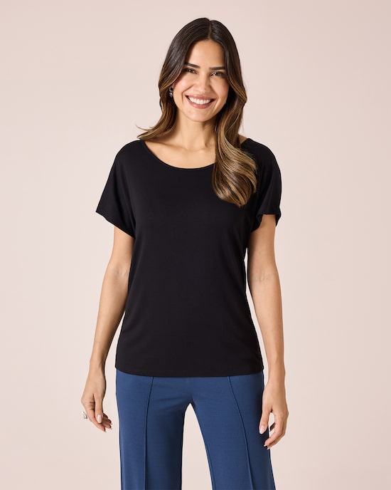 Produktabbildung für Shirt mit Spitzenbesatz