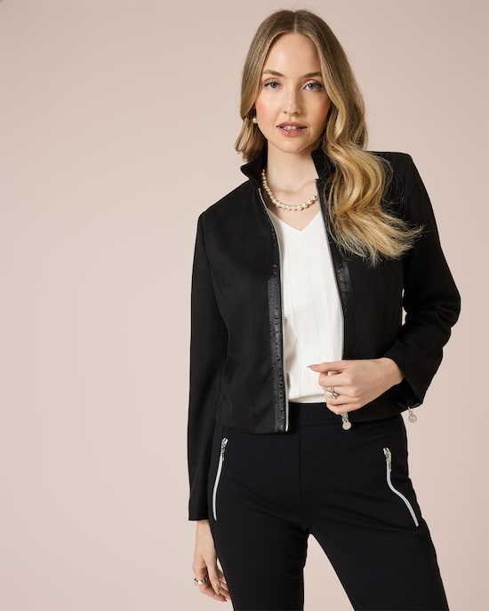 Produktabbildung für Jacke in Veloursleder-Optik
