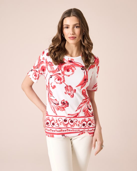Produktabbildung für Shirt mit Ornamentdruck