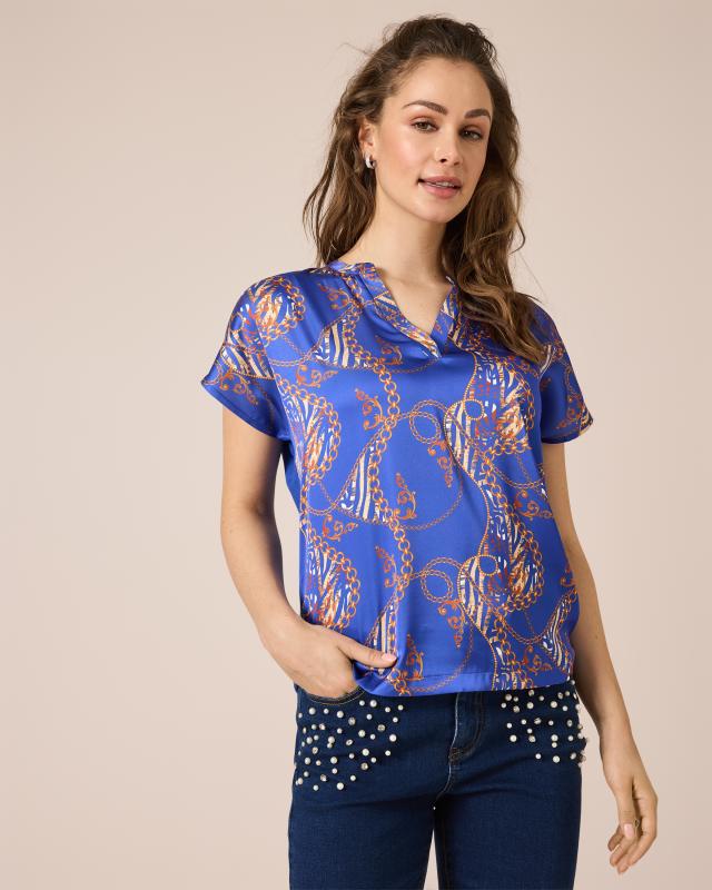 Shirt mit Fantasie-Druckmix