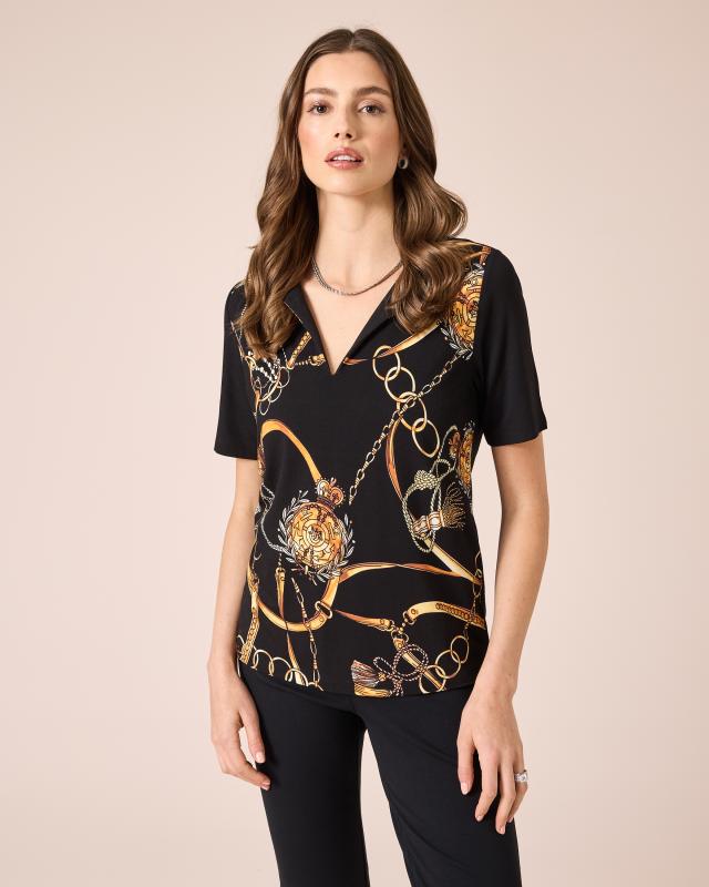 Shirt mit Quasten-Print