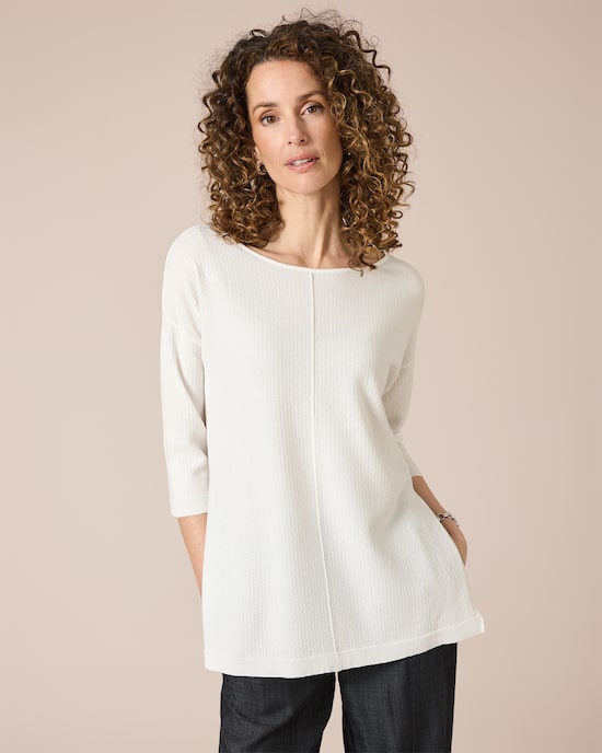 Produktabbildung für Strickshirt mit Struktur