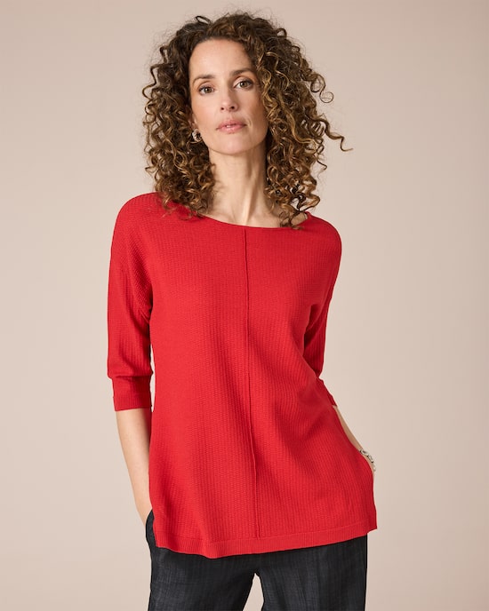 Produktabbildung für Strickshirt mit Struktur