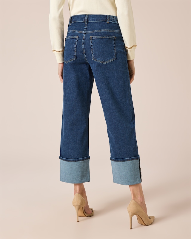 Jeans mit Aufschlag