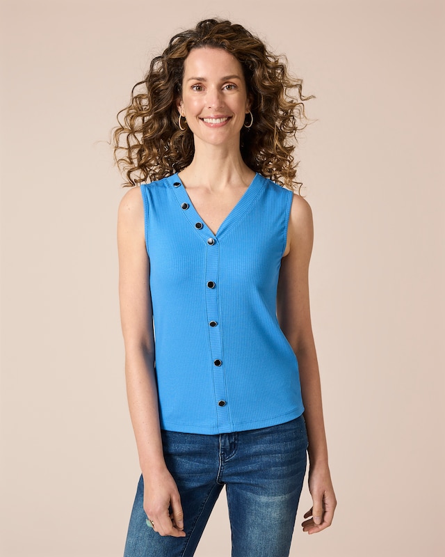 Shirt mit Zierknöpfen