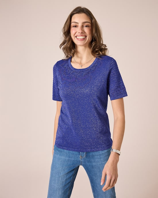 Produktabbildung für Glow Pullover mit Stickerei