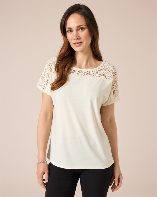 Produktabbildung für Shirt mit Spitze