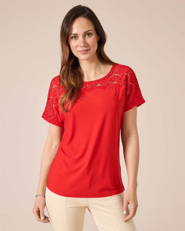 Shirt mit Spitze