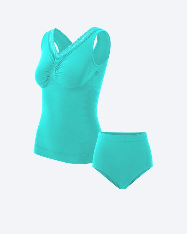 Midi Control Set aus Top + Bauchkontrollslip