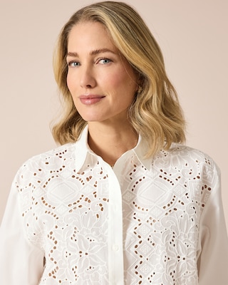 Produktabbildung 5 für Bluse mit Lochstickerei