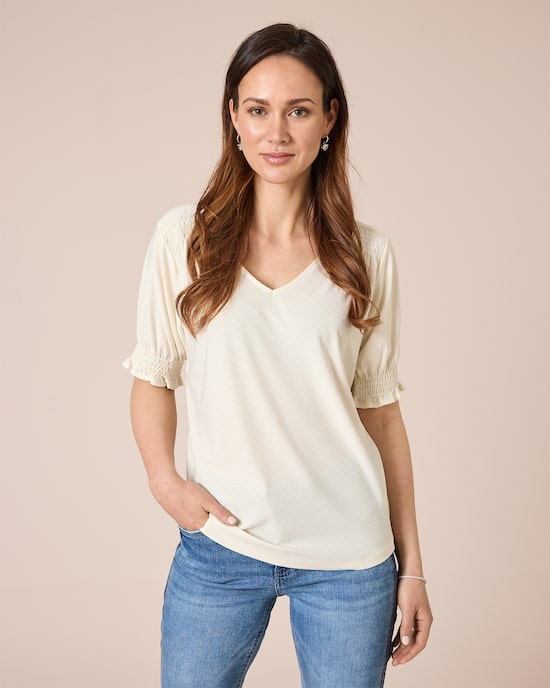 Produktabbildung für Shirt mit Rüschen