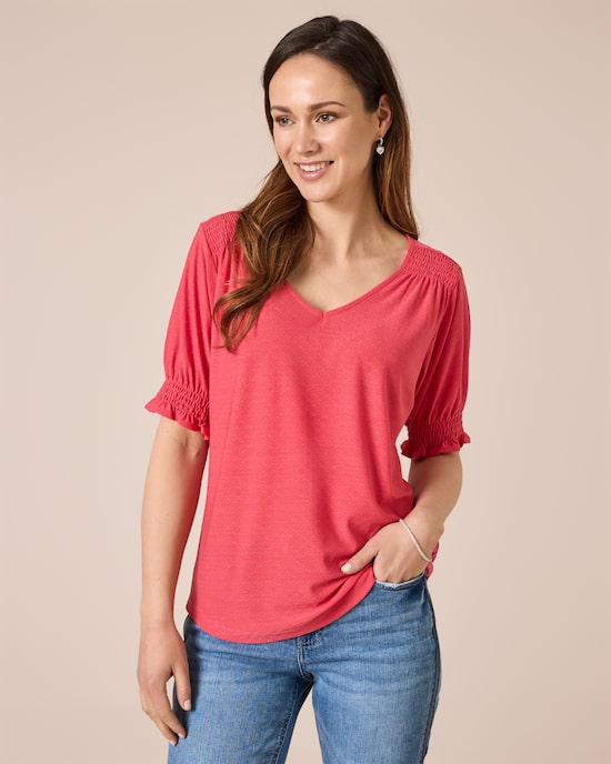 Produktabbildung für Shirt mit Rüschen