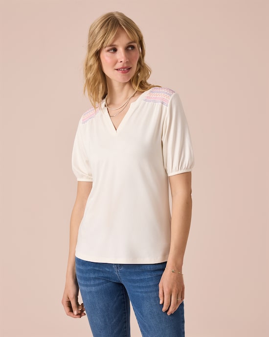Produktabbildung für Shirt mit Smok-Detail