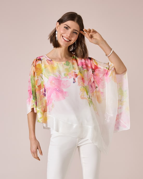 Produktabbildung für Chiffontunika mit Jerseytop