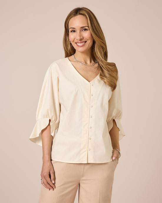 Produktabbildung für Bluse mit Ärmeldetail