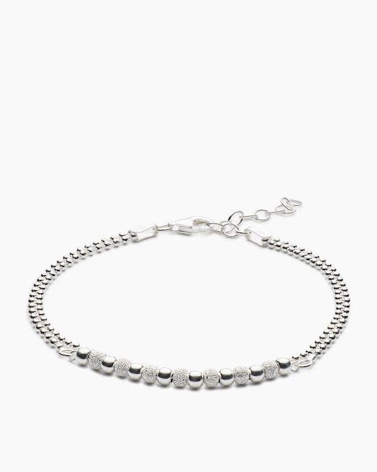 Produktabbildung für Kugelarmband mit mit diamantierten Kugeln