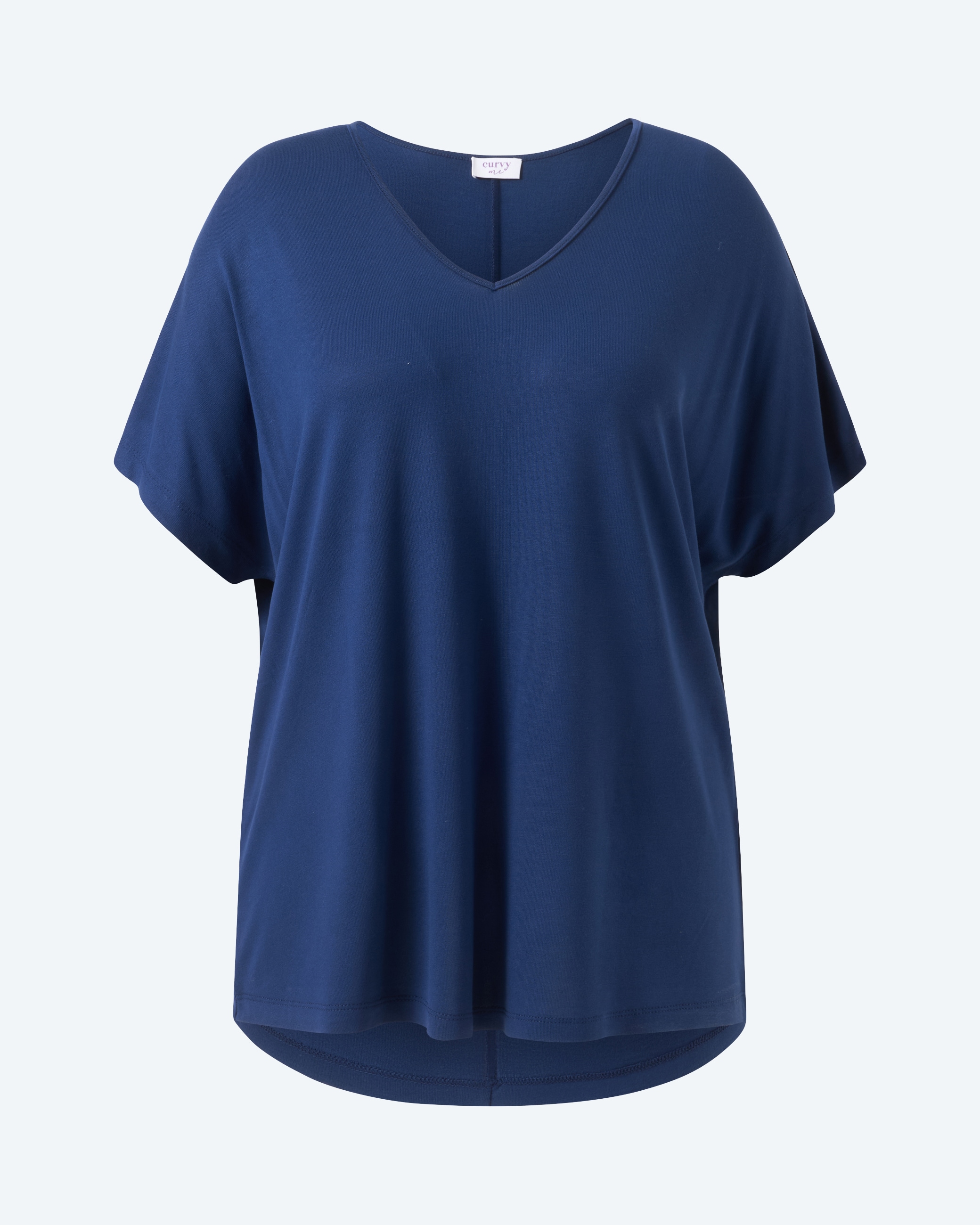 Produktabbildung für Strickshirt mit V-Ausschnitt