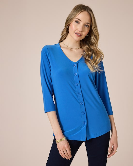 Produktabbildung für Blusenshirt mit Knopfleiste