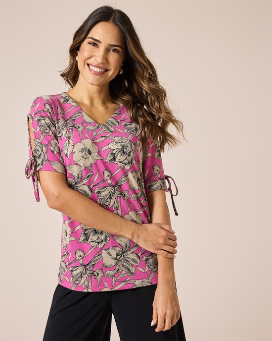Produktabbildung für Shirt mit Blumendruck