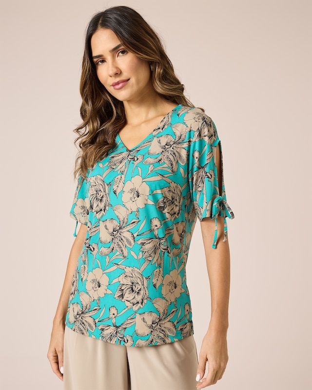 Shirt mit Blumendruck