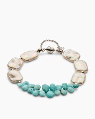 Produktabbildung 1 für Armband mit Larimar, SWZ-Perle und Hämatit