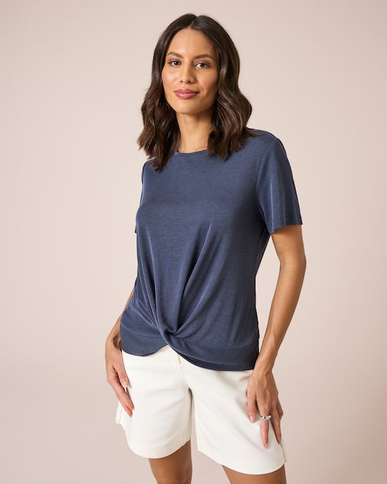 Produktabbildung für Shirt mit Drapé-Detail