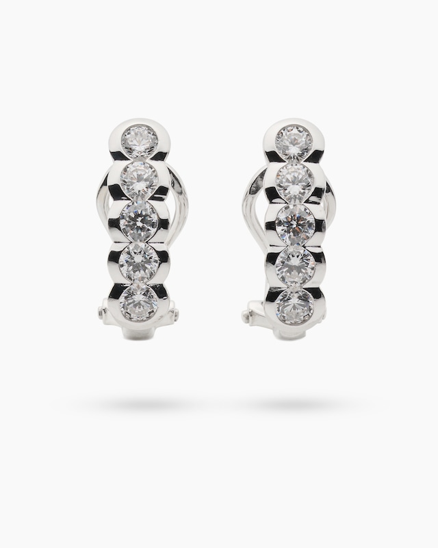 Ohrclipstecker mit Zirkonia