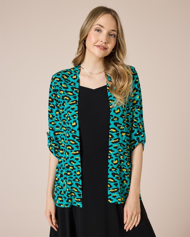 Shirtjacke mit Print