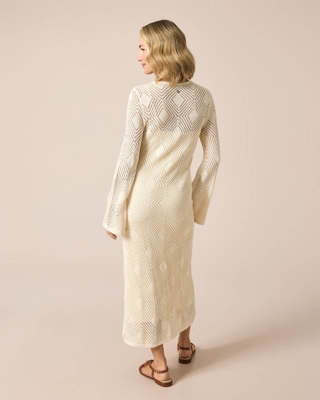 Strickkleid mit Unterkleid